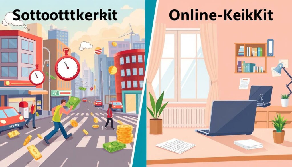 Unterschiede zwischen Sofortkredit und Online Kredit