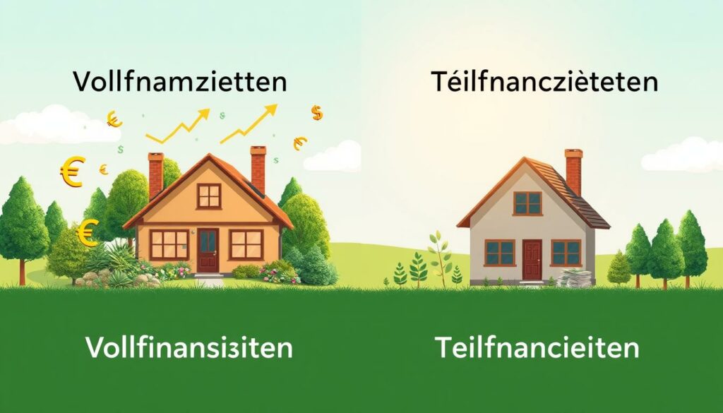 Vollfinanzierung vs. Teilfinanzierung