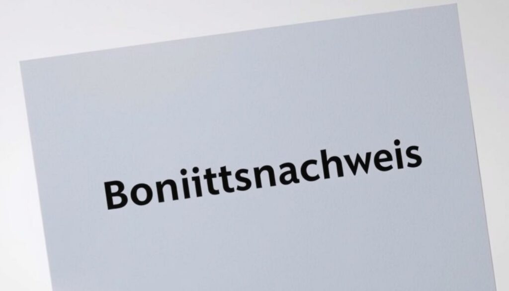 Bonitätsnachweis