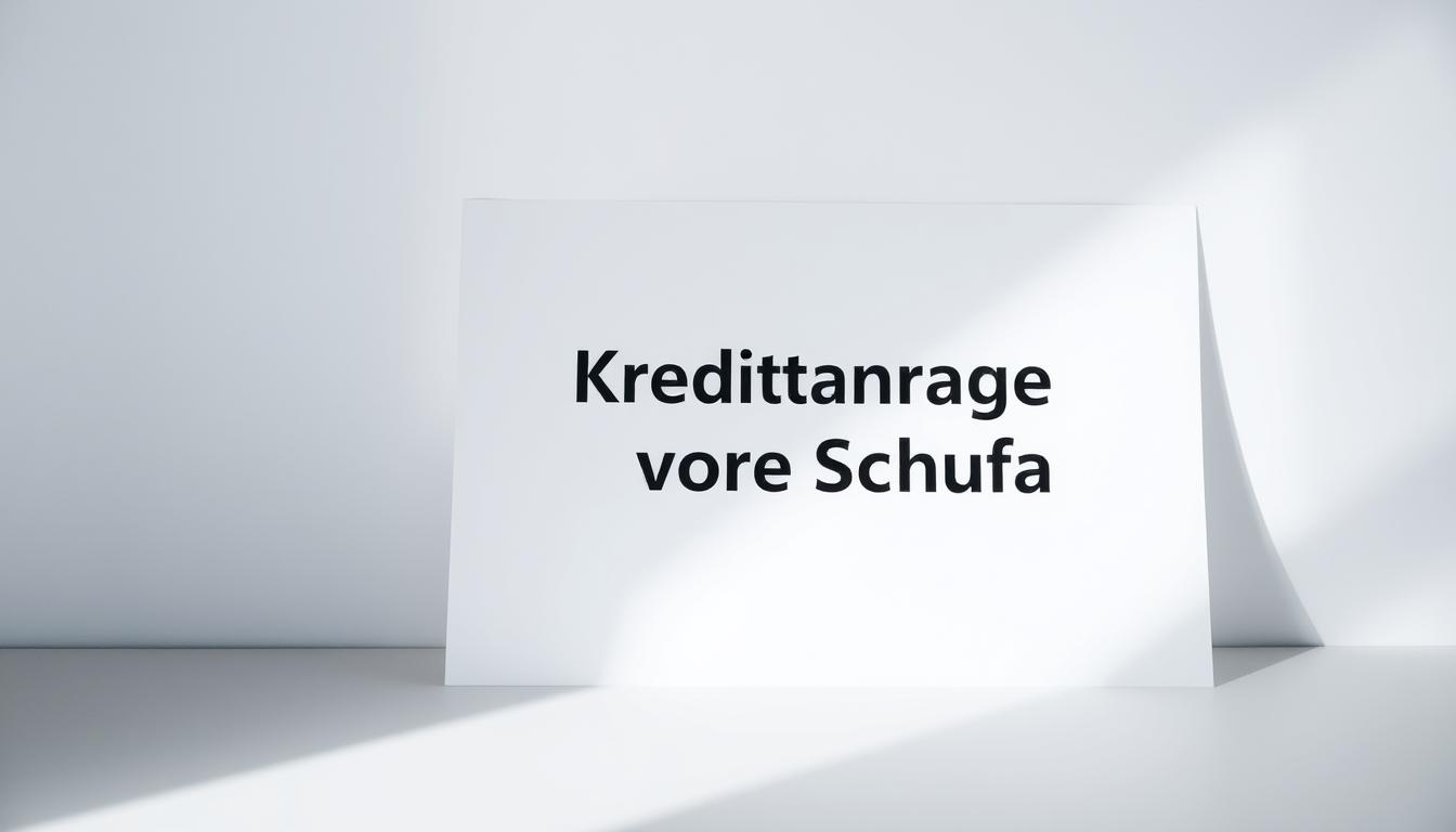 Kreditanfrage ohne Schufa