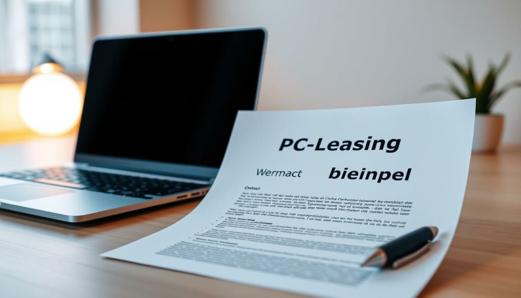 PC-Leasing Vertragsbeispiel