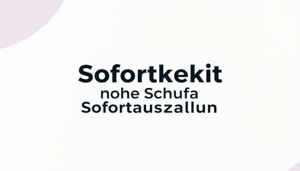 Sofortkredit ohne Schufa Sofortauszahlung